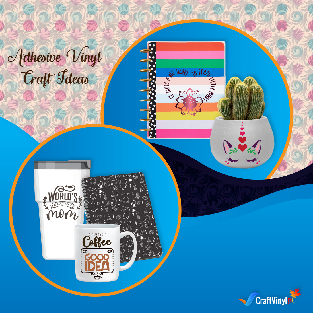 Adhesive vinyl craft ideas