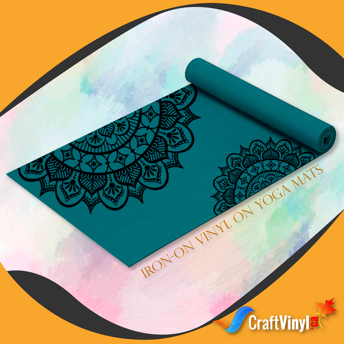 Iron - on Vinyl on yoga mats
