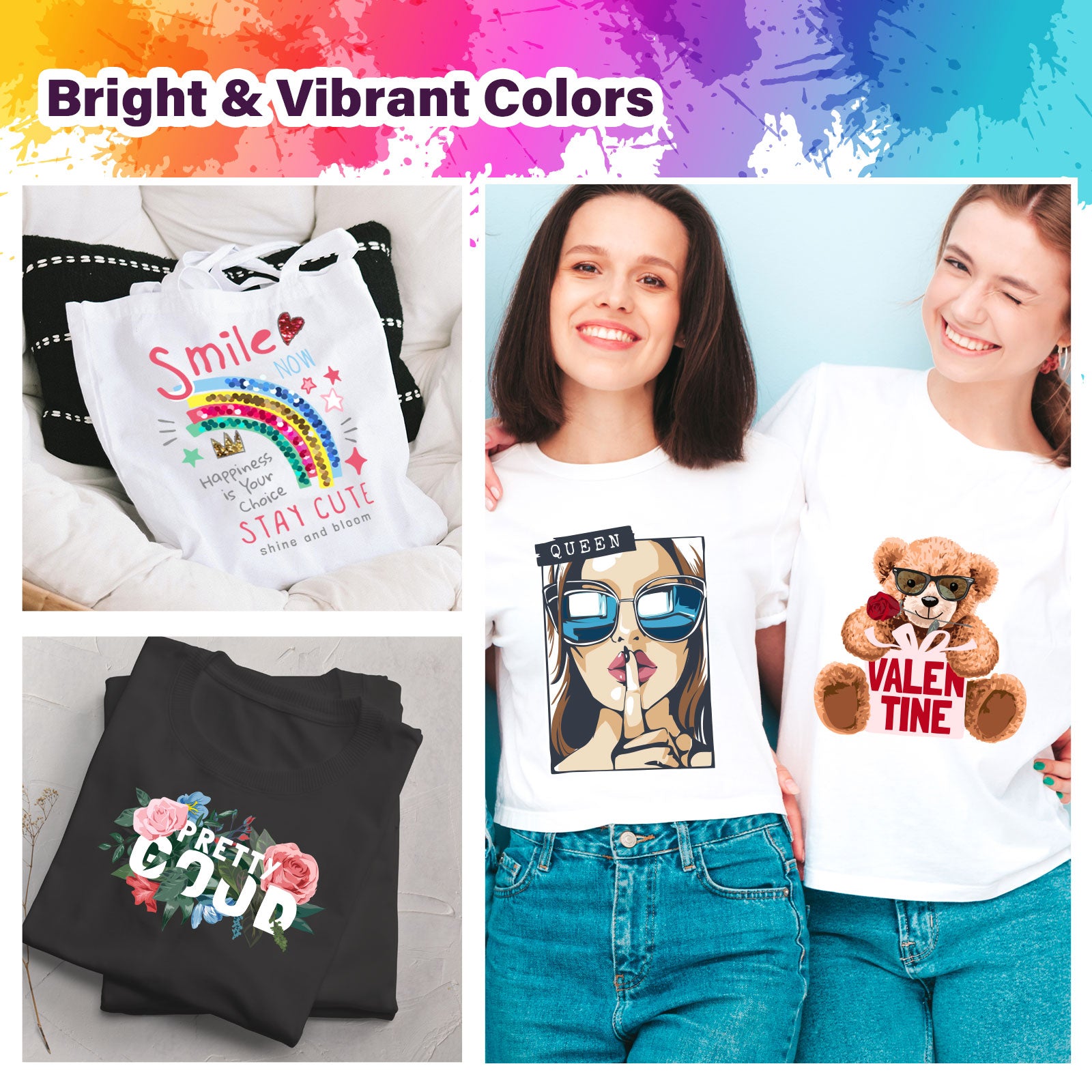 TeckWrap Inkjet Printable Heat Transfer Paper (15 PCS/Set) - Dark Fabrics TeckWrap Inkjet Printable Heat Transfer Paper (15 PCS/Set) - Dark Fabrics