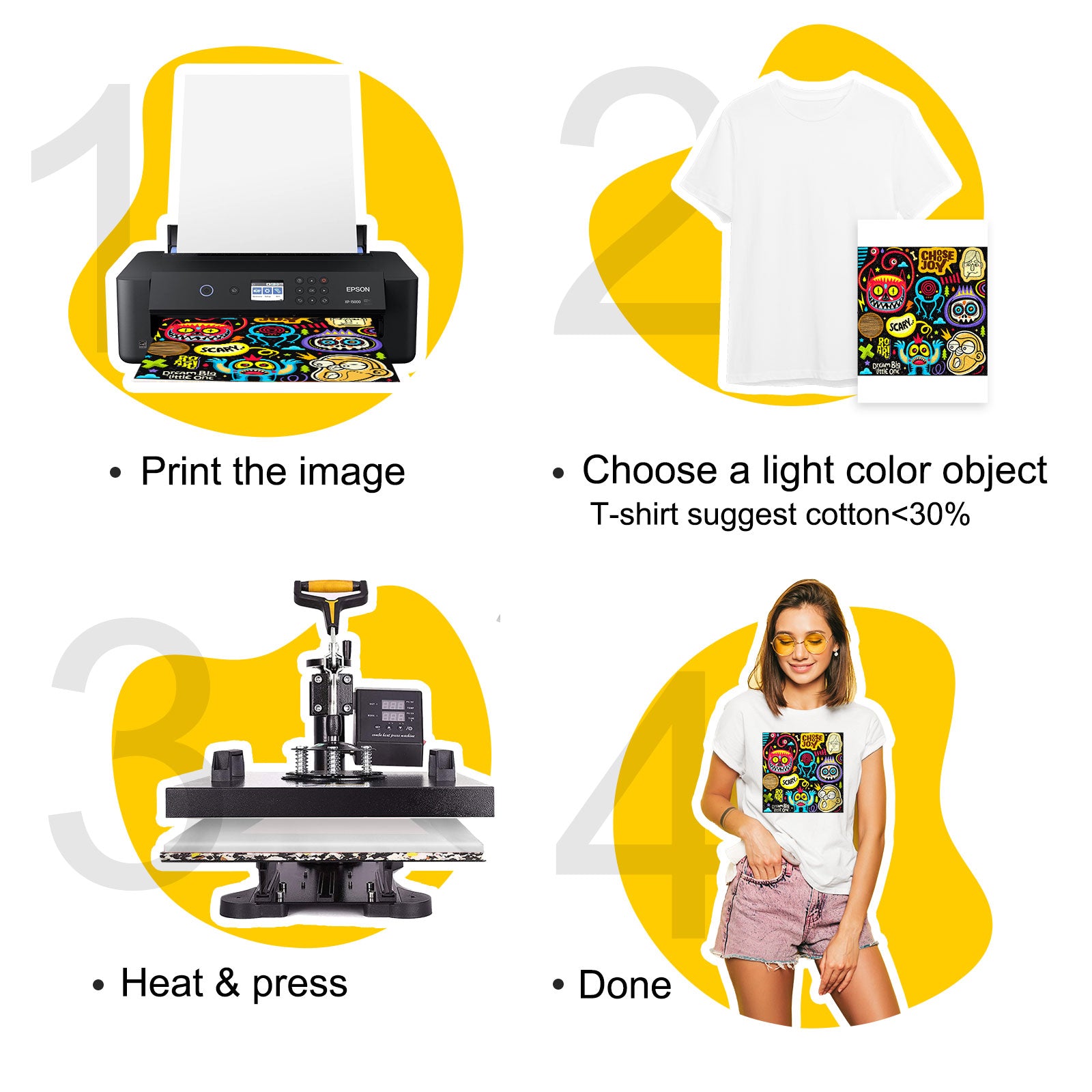 TeckWrap Sublimation Paper 8.3"X 11.7" For Inkjet Printer (100sheets) TeckWrap Sublimation Paper 8.3"X 11.7" For Inkjet Printer (100sheets)