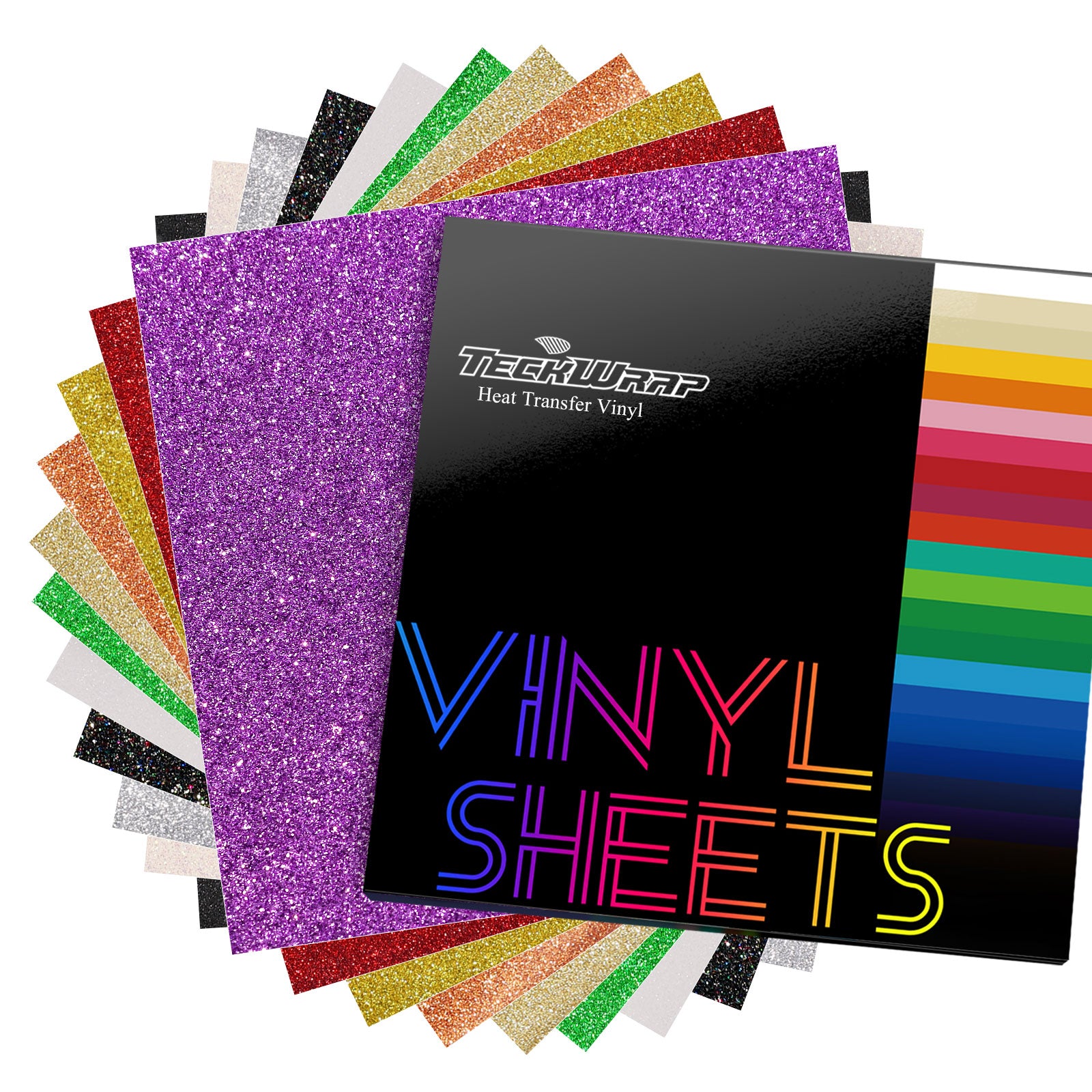 TeckWrap Glitter HTV Sheets Pack (11 PCS) TeckWrap Glitter HTV Sheets Pack (11 PCS)