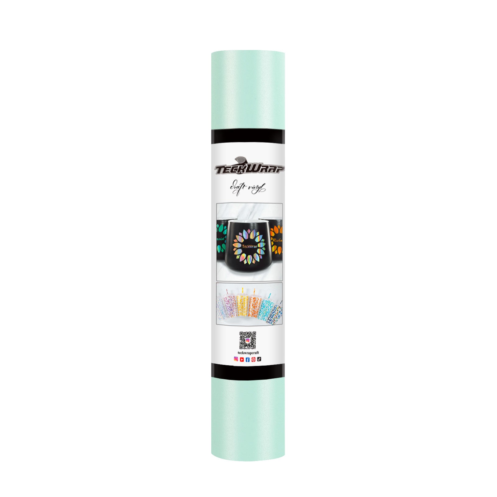 TeckWrap New Matte Adhesive Vinyl | Mint | Ultra-Thin & Flexible | Ideal for Wall Decals, Scrapbooking, and More TeckWrap New Matte Adhesive Vinyl | Mint | Ultra-Thin & Flexible | Ideal for Wall Decals, Scrapbooking, and More