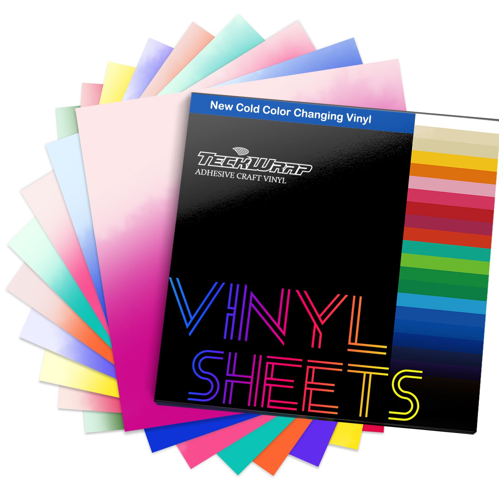 TeckWrap NEW Cold Color Changing Vinyl Sheets Pack (9 PCS) TeckWrap NEW Cold Color Changing Vinyl Sheets Pack (9 PCS)
