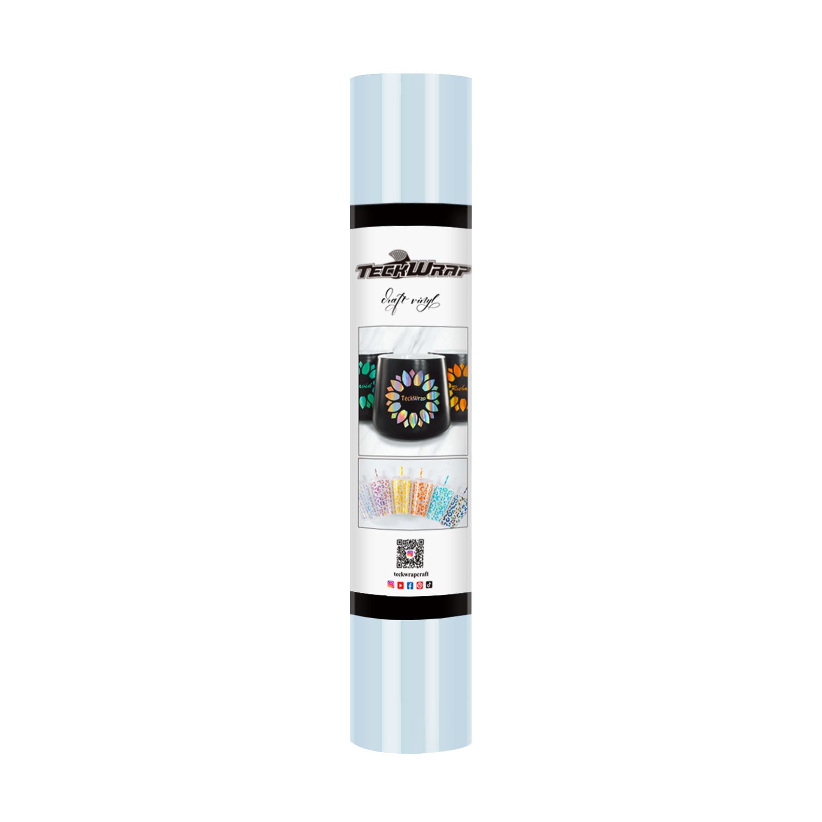 TeckWrap Glossy Adhesive Vinyl - Baby Blue | Ideal for Art Projects, Decals, and More! TeckWrap Glossy Adhesive Vinyl - Baby Blue | Ideal for Art Projects, Decals, and More!