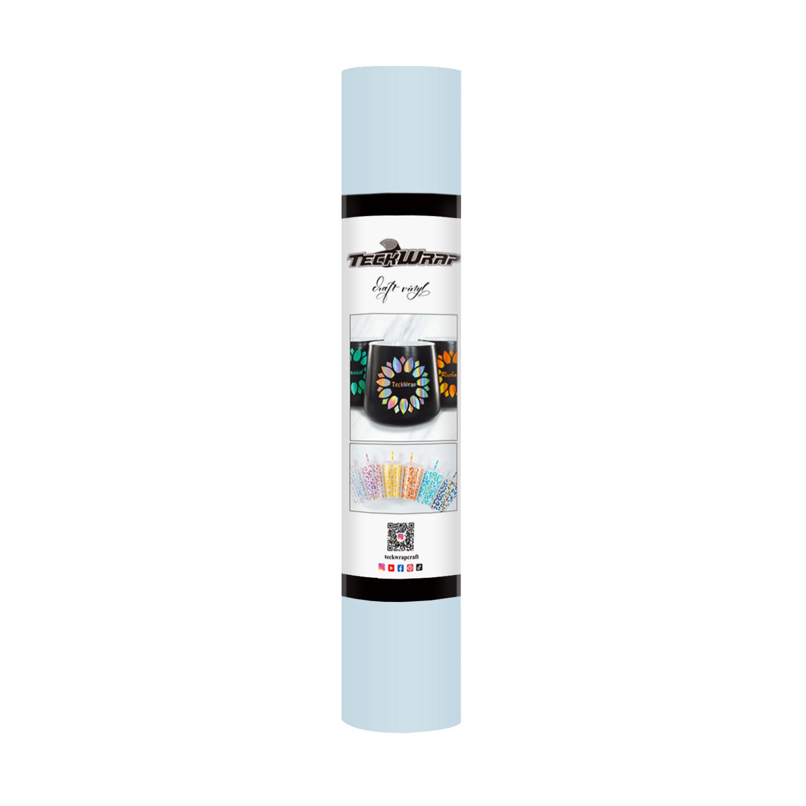 TeckWrap Matte Adhesive Vinyl - Baby Blue | Ideal for Art Projects, Decals, and More! TeckWrap Matte Adhesive Vinyl - Baby Blue | Ideal for Art Projects, Decals, and More!