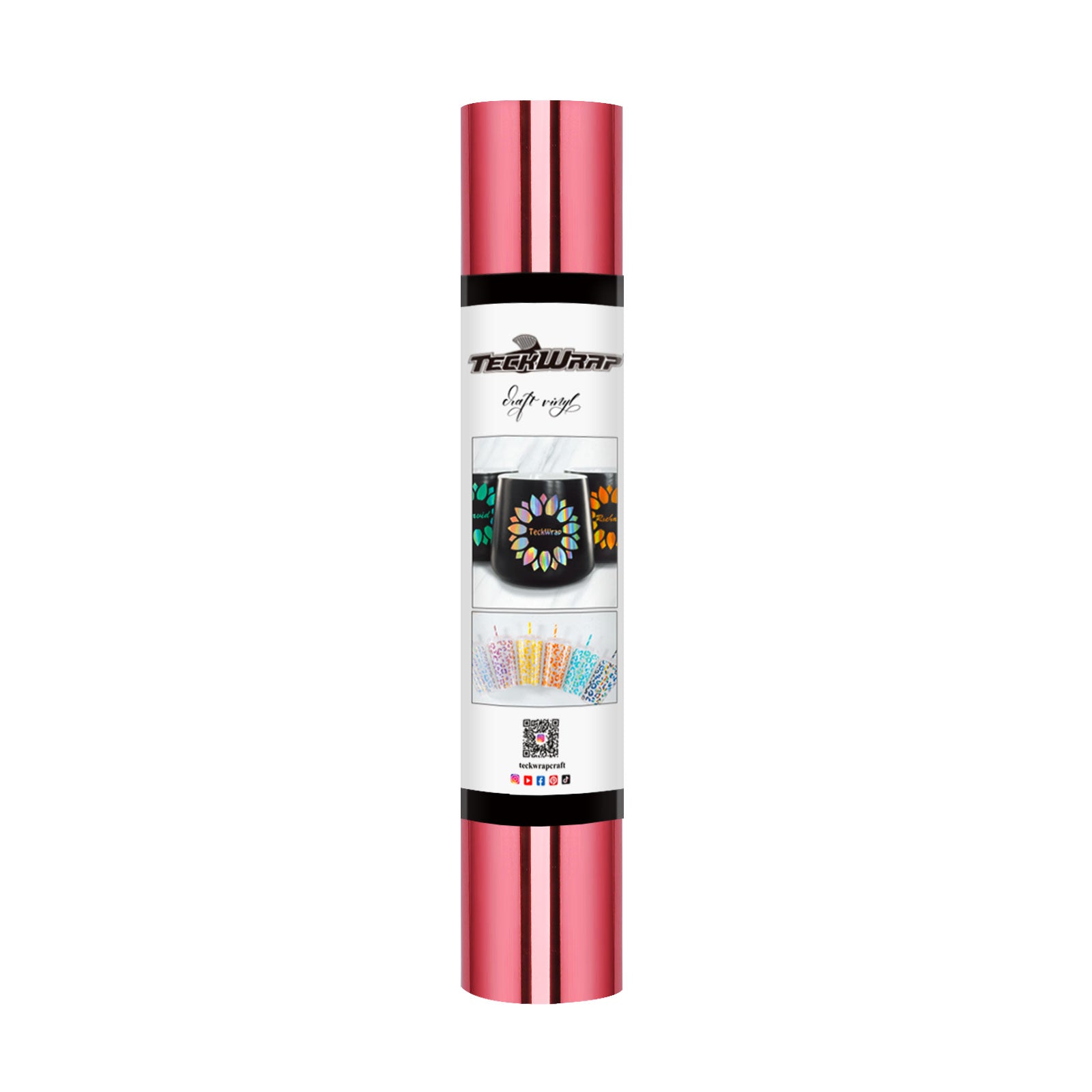 TeckWrap Bubble Free Mirror Chrome Adhesive Vinyl - Begonia Rose | Lustrous & Bubble-Free TeckWrap Bubble Free Mirror Chrome Adhesive Vinyl - Begonia Rose | Lustrous & Bubble-Free