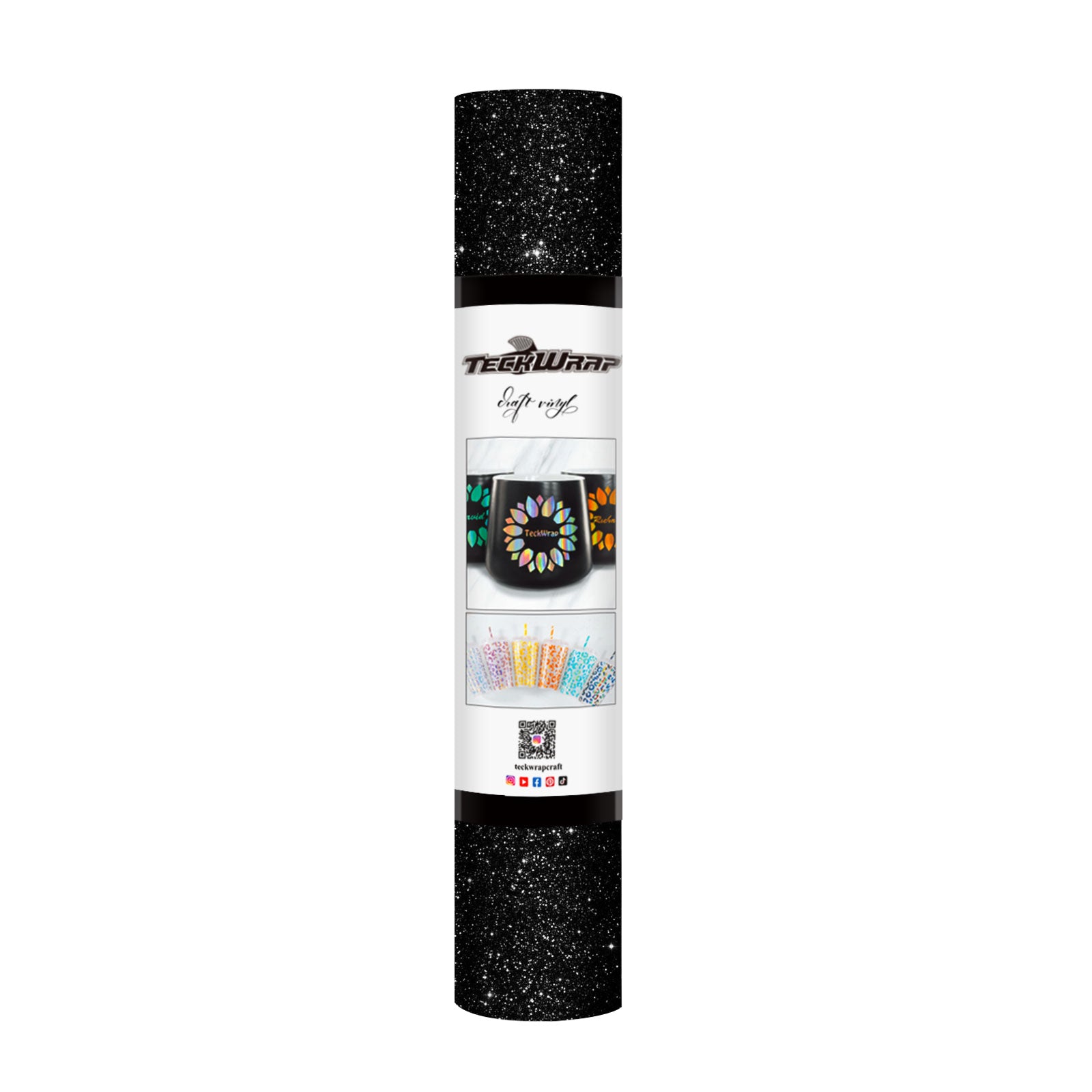 TeckWrap Glitter Adhesive Vinyl- Black | Durable & Easy-to-Cut | Perfect for Craft Projects! TeckWrap Glitter Adhesive Vinyl- Black | Durable & Easy-to-Cut | Perfect for Craft Projects!