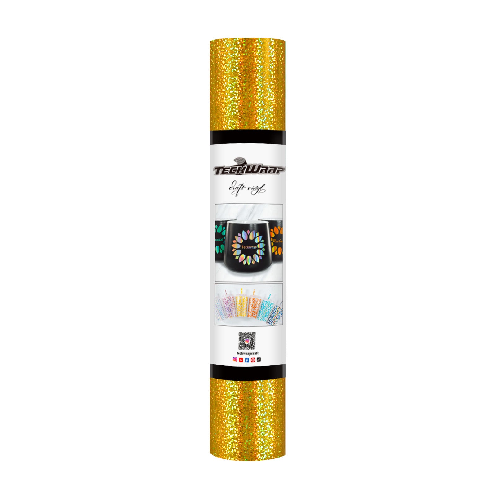 TeckWrap Holographic Sparkle Adhesive Vinyl - Gold | Captivating Auroras for Your Crafts! TeckWrap Holographic Sparkle Adhesive Vinyl - Gold | Captivating Auroras for Your Crafts!