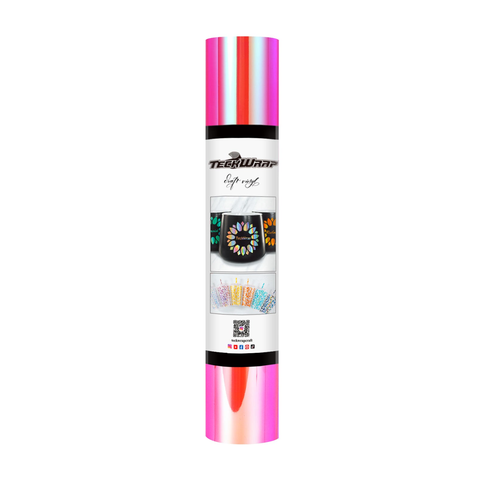 TeckWrap Opal Adhesive Vinyl - Hot Pink | Dazzling Chrome Finish | Ideal for DIY Projects TeckWrap Opal Adhesive Vinyl - Hot Pink | Dazzling Chrome Finish | Ideal for DIY Projects
