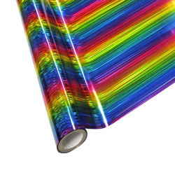 StarCraft Electra Foil - 12" x 25ft  Rainbow Lines StarCraft Electra Foil - 12" x 25ft  Rainbow Lines