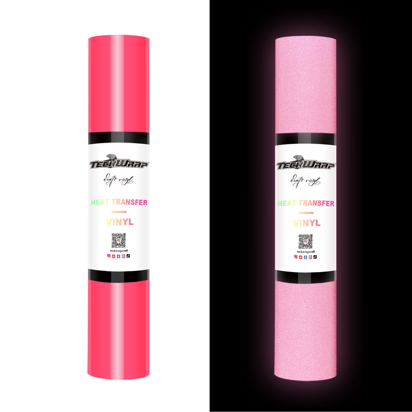 Teckwrap Reflective HTV- Neon Pink | Fashionable & Durable HTV for T-Shirts & Costumes Teckwrap Reflective HTV- Neon Pink | Fashionable & Durable HTV for T-Shirts & Costumes