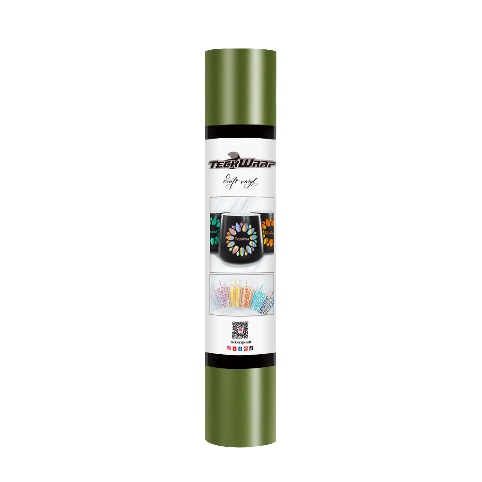 TeckWrap New Matte Adhesive Vinyl | Olive | Ultra-Thin & Flexible | Ideal for Wall Decals, Scrapbooking, and More TeckWrap New Matte Adhesive Vinyl | Olive | Ultra-Thin & Flexible | Ideal for Wall Decals, Scrapbooking, and More