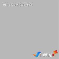 Oracal 651 Metallic Silver/Grey Vinyl #090