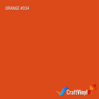 Oracal 651 Gloss Orange Vinyl #034