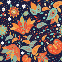 Craft HTV Floral - Vine Paisley Pattern