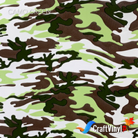 Craft HTV Camo Green (Comes with Clear Protective Film or Liner)