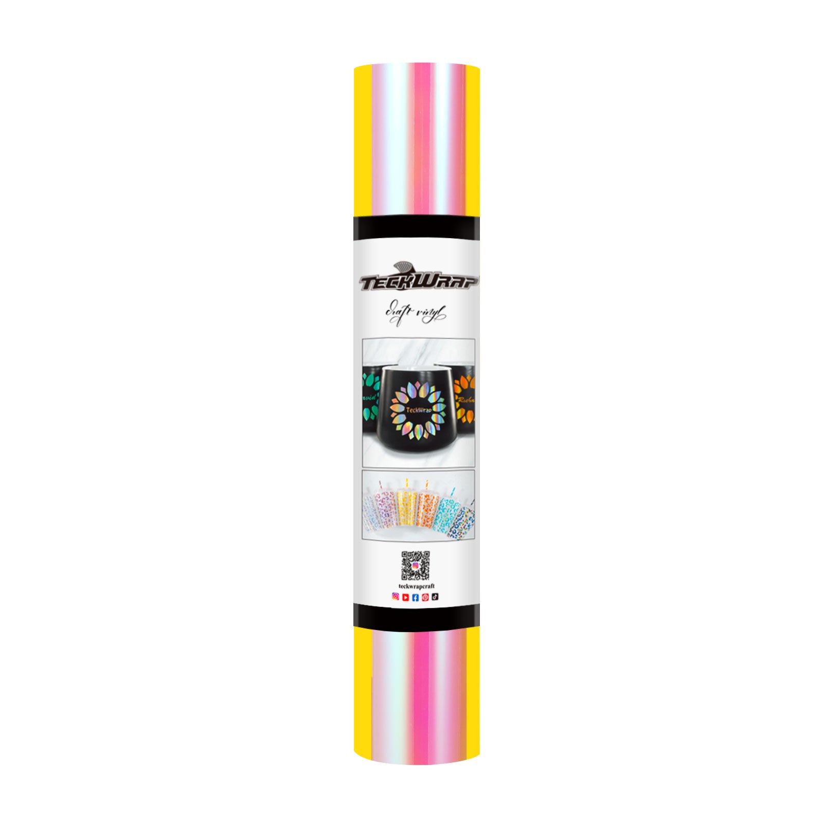TeckWrap Opal Adhesive Vinyl - Peach Yellow Pink | Dazzling Chrome Finish | Ideal for DIY Projects TeckWrap Opal Adhesive Vinyl - Peach Yellow Pink | Dazzling Chrome Finish | Ideal for DIY Projects