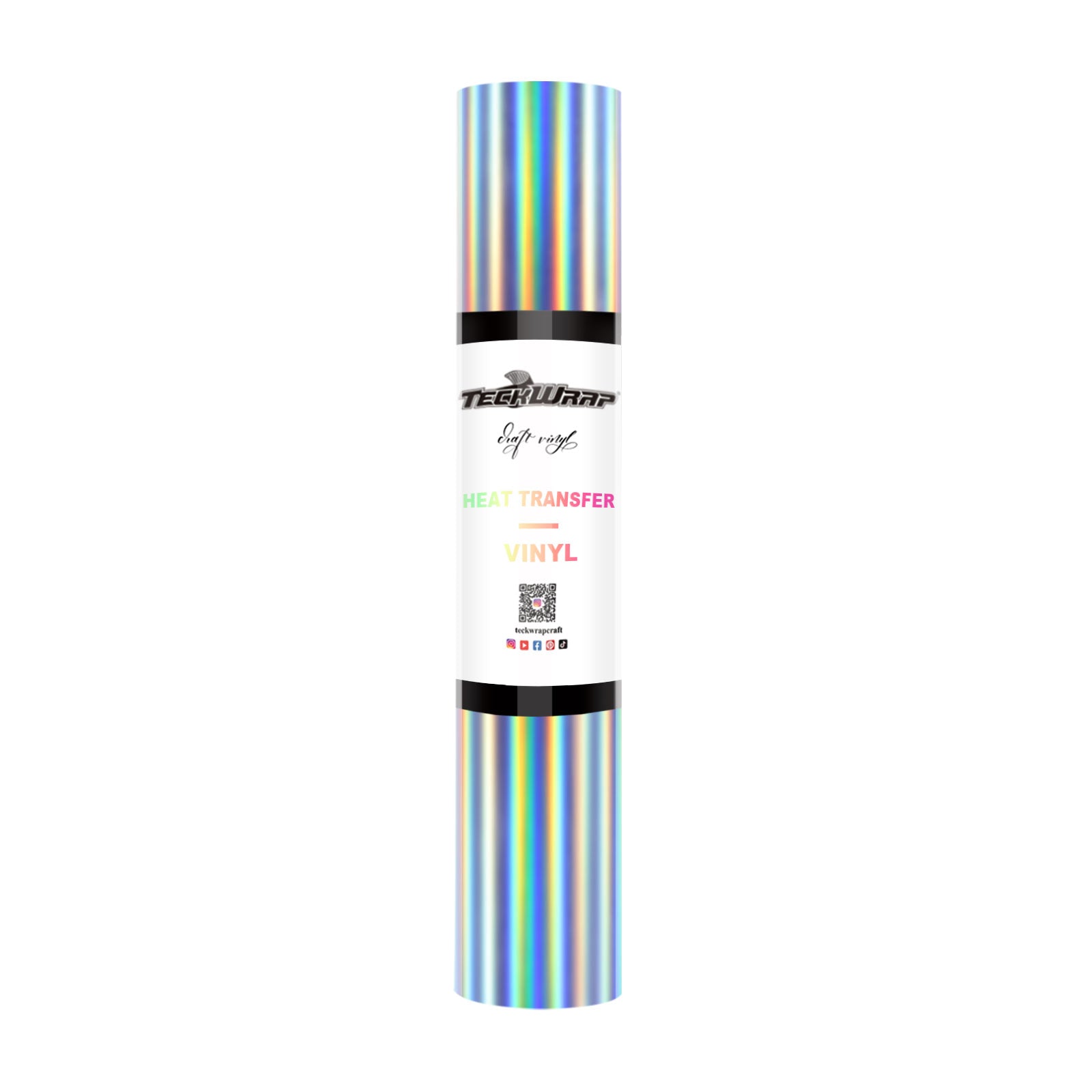 Teckwrap Soft Holographic HTV- Rainbow Silver | - Add Glamour to Your Fashion! Teckwrap Soft Holographic HTV- Rainbow Silver | - Add Glamour to Your Fashion!