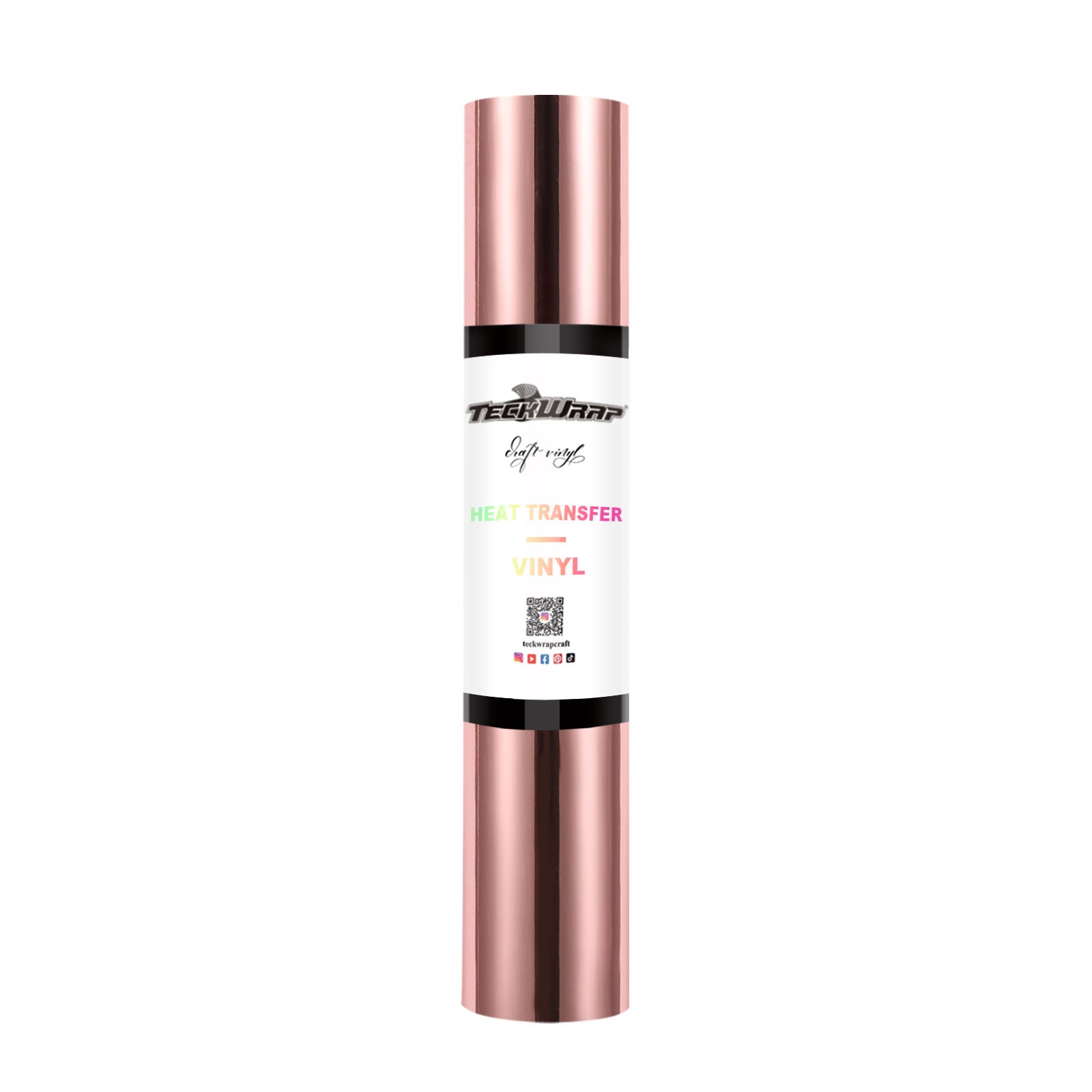 Teckwrap Metallic Chrome HTV- Rose Gold | Durable, Easy-to-Use, and Multi-Purpose! Teckwrap Metallic Chrome HTV- Rose Gold | Durable, Easy-to-Use, and Multi-Purpose!