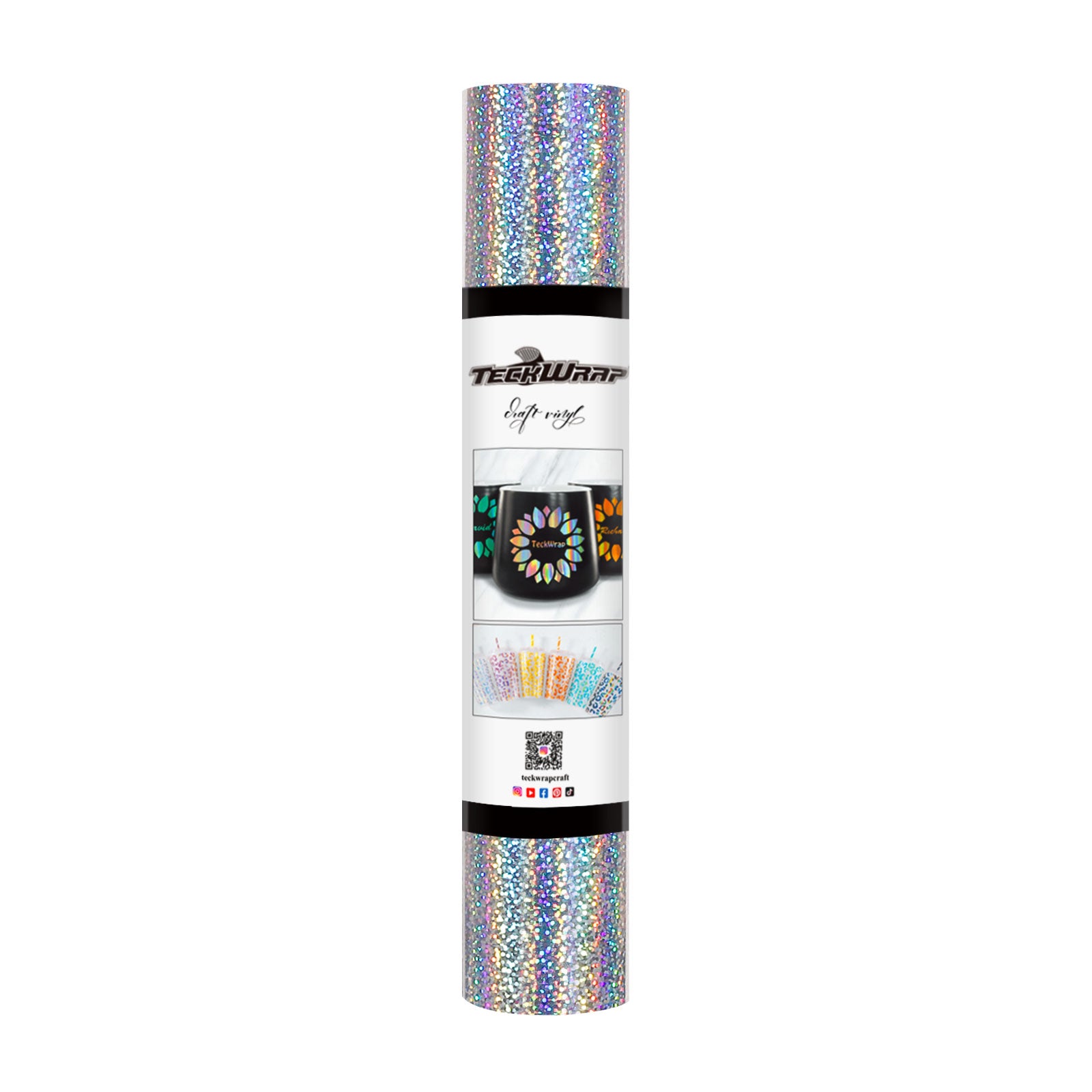 TeckWrap Holographic Sparkle Adhesive Vinyl - Silver | Captivating Auroras for Your Crafts! TeckWrap Holographic Sparkle Adhesive Vinyl - Silver | Captivating Auroras for Your Crafts!
