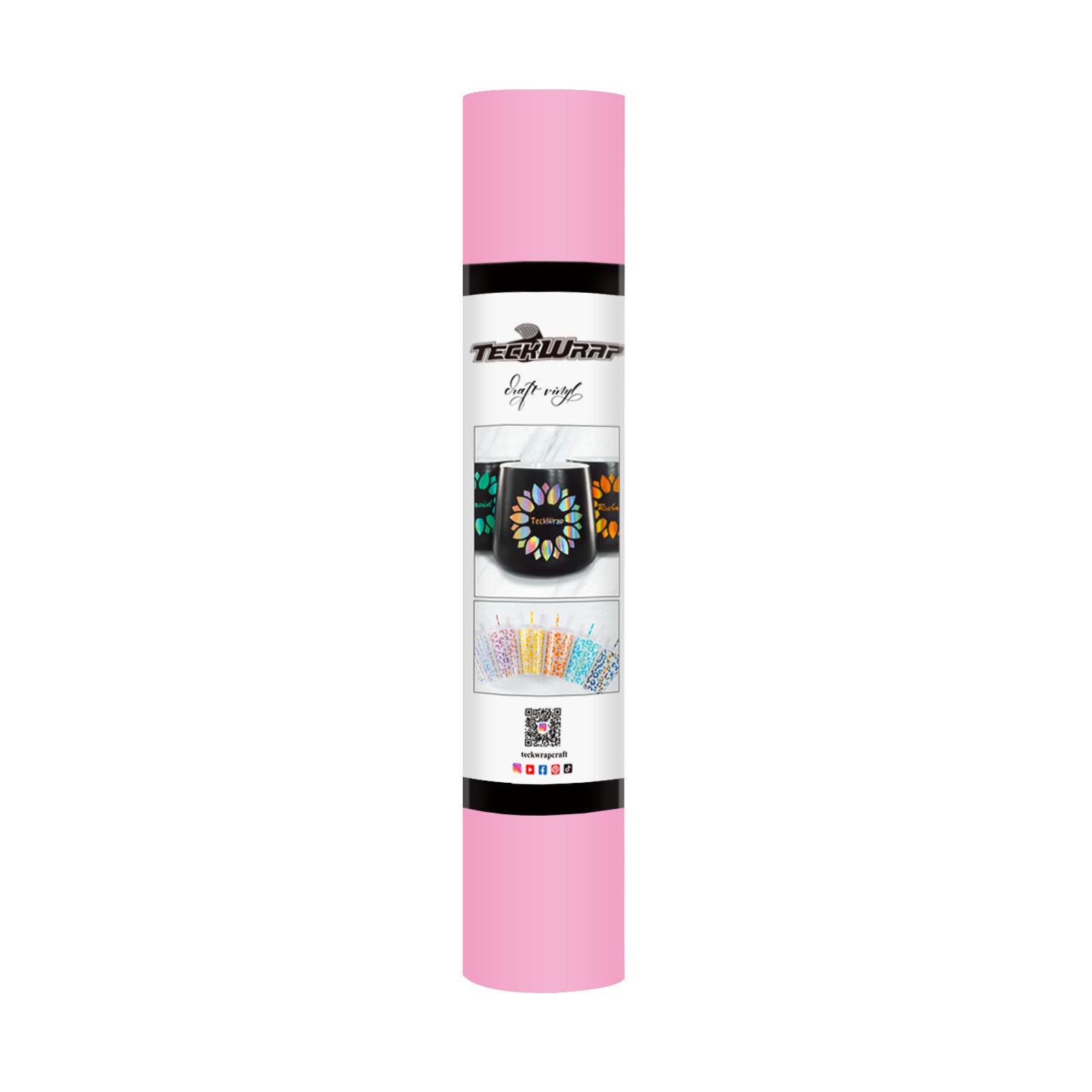 TeckWrap Matte Adhesive Vinyl - Sweet Pink | Ideal for Art Projects, Decals, and More! TeckWrap Matte Adhesive Vinyl - Sweet Pink | Ideal for Art Projects, Decals, and More!