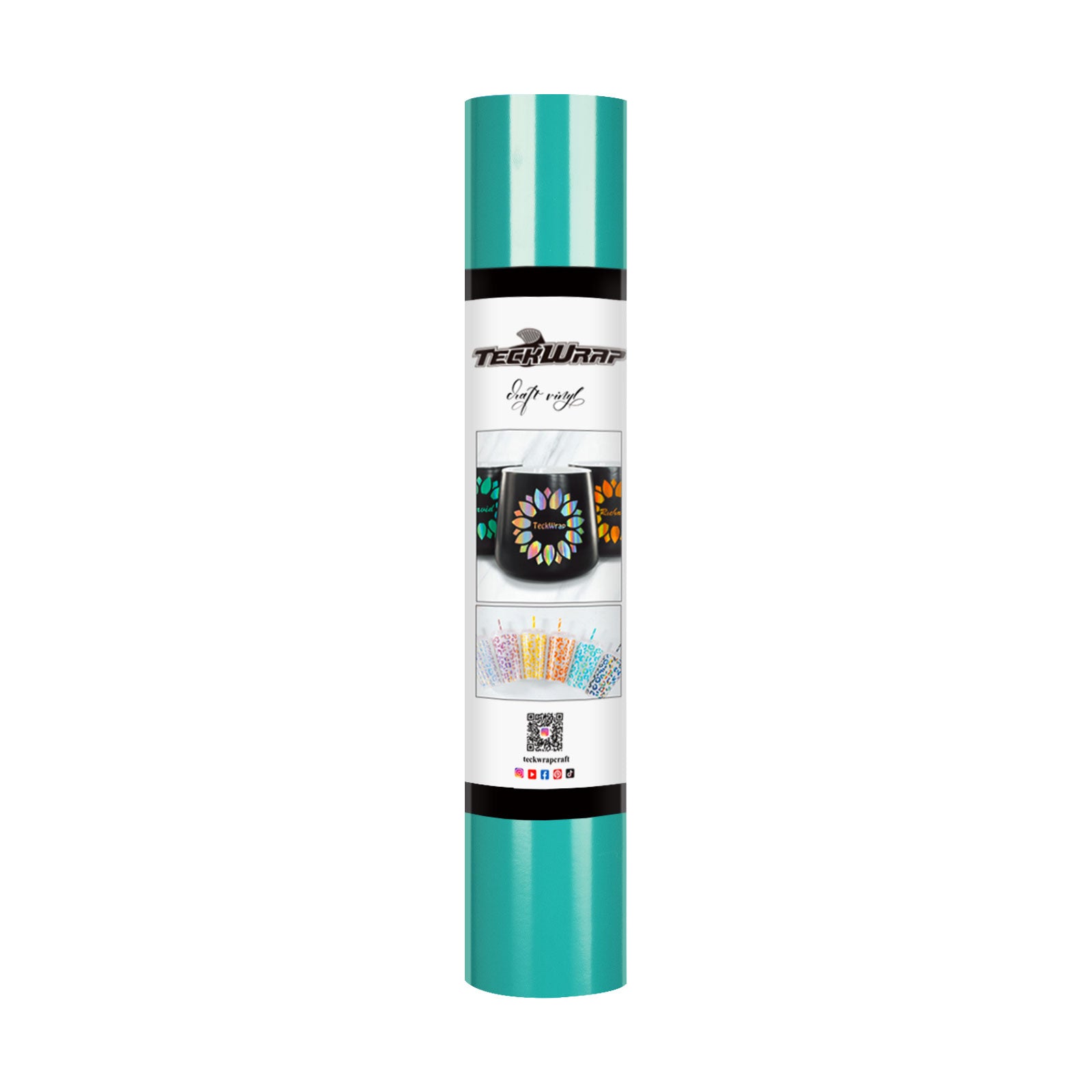 TeckWrap New Glossy Adhesive Vinyl - Turqoise |  Easy-to-Peel & Strong Adhesive TeckWrap New Glossy Adhesive Vinyl - Turqoise |  Easy-to-Peel & Strong Adhesive