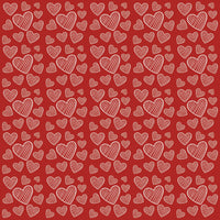 Craft HTV Red Hearts Pattern