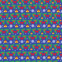 Christmas Bells Adhesive Vinyl Pattern