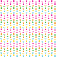 Craft HTV Little Girly Paw Prints Pattern