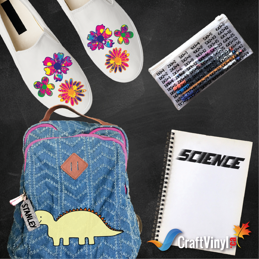 Adhesive Vinyl and HTV : Back-to-School Project Ideas