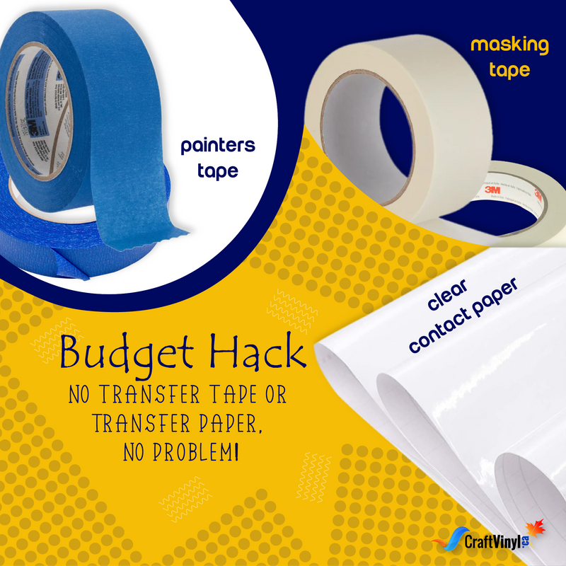 Top tips for using transfer tape with permanent vinyl! #cricuthacks #c