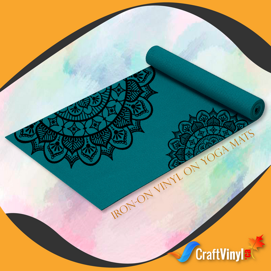 Iron - on Vinyl on yoga mats