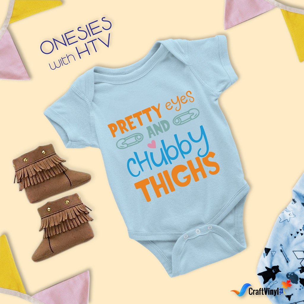 Onesies with Heat Transfer Vinyl