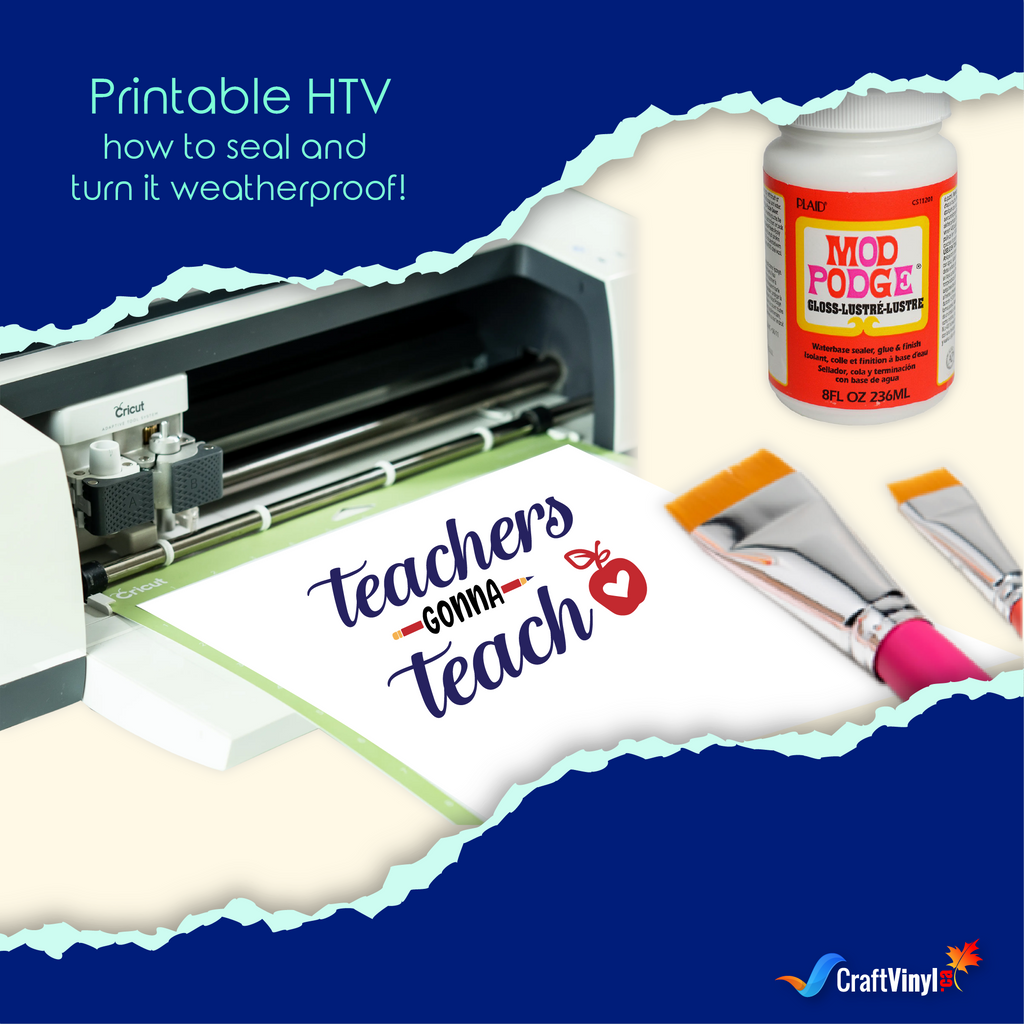 Printable HTV – How to Seal and Turn it Weatherproof! - Craft Vinyl