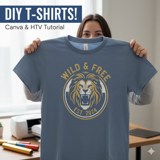 Crafting Custom HTV T-Shirts with Canva