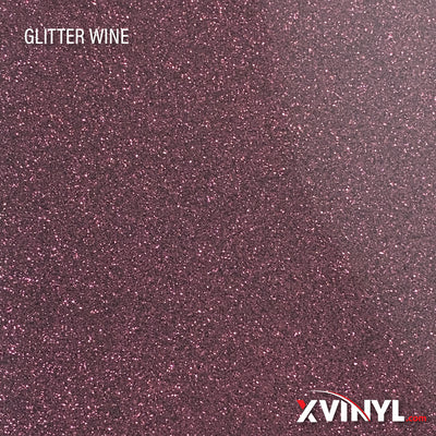 XVinyl Premium Glitter Heat Transfer Vinyl - High Quality Sparkling HTV Sheets