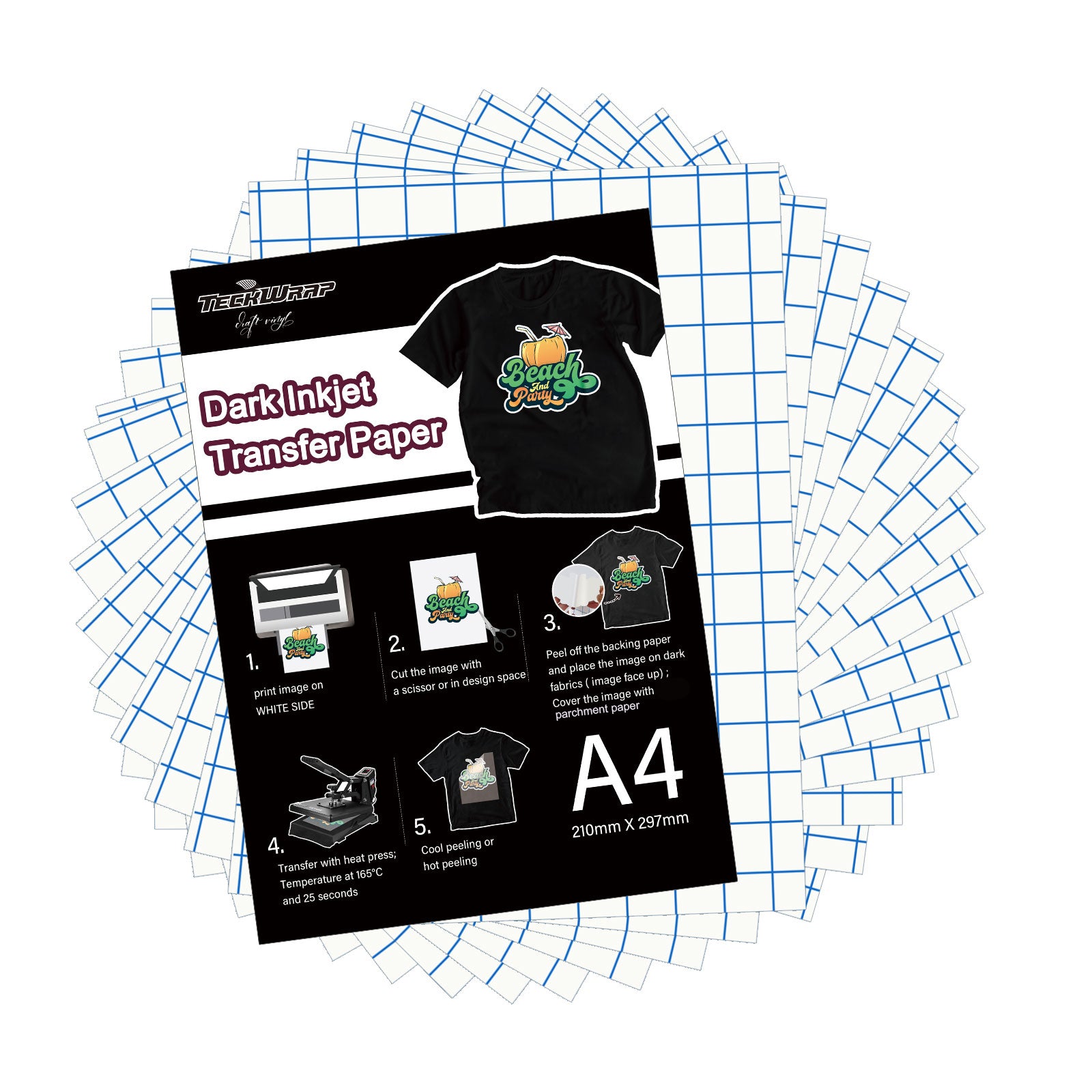 TeckWrap Inkjet Printable Sticker Vinyl - Matte or Gloss (15 PCS)