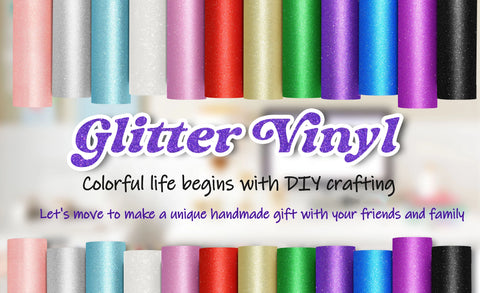 TeckWrap Glitter Adhesive Vinyl- Black | Durable & Easy-to-Cut | Perfect for Craft Projects!