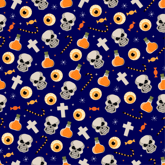 Craft HTV Halloween Skull Candy Pattern