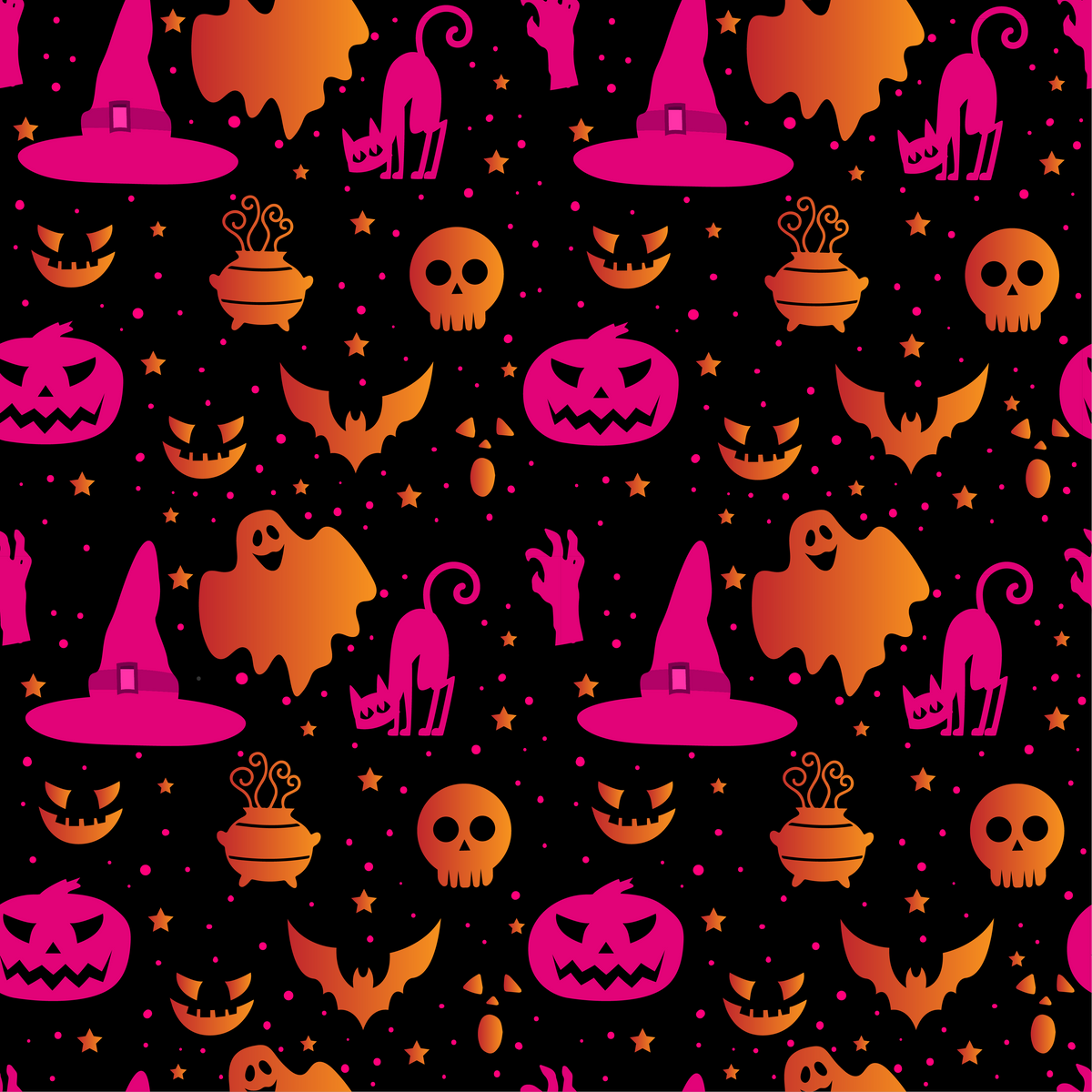 Spooky Halloween 2 Pattern Adhesive Vinyl