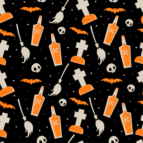 Spooky Halloween 3 Pattern Adhesive Vinyl