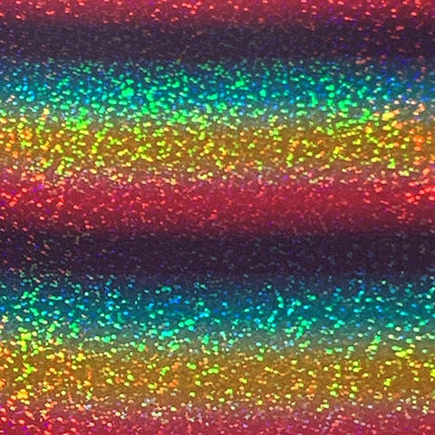 XVINYL Holographic Sparkle HTV - Heat Transfer Vinyl (Line Multi), 12x10", 5 Sheets