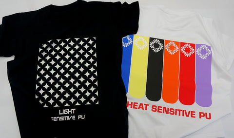 XVinyl Light Sensitive Heat Transfer Vinyl – Color-Changing in UV & Sunlight - Pastel Blue - 10" x 5Ft Roll