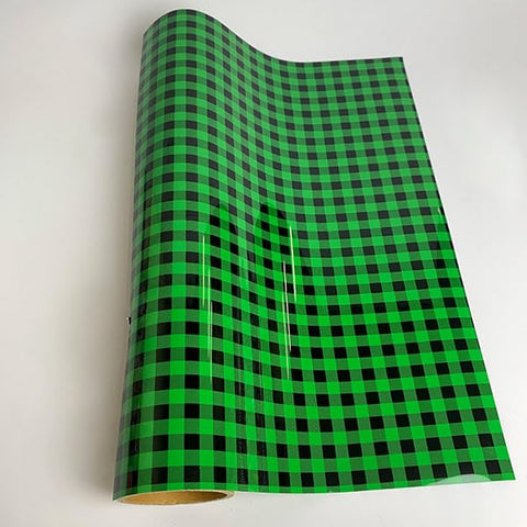 XVinyl HTV Buffalo Plaid Green Pattern