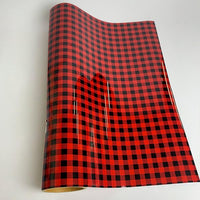 XVinyl HTV Buffalo Plaid Red Pattern