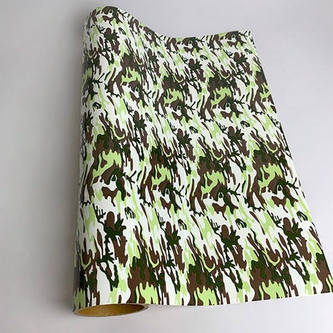 XVinyl HTV Camo Green Pattern