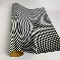 XVinyl HTV Chess Silver Black Pattern