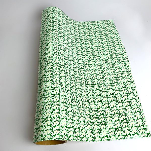 XVinyl HTV Ribbon Green Pattern