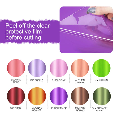 TeckWrap Bubble Free Mirror Chrome Adhesive Vinyl - Purple Pink | Lustrous & Bubble-Free