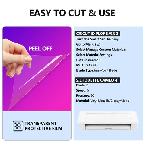 TeckWrap Neon Cold Color Changing Adhesive Vinyl Sheets Pack (5 PCS)